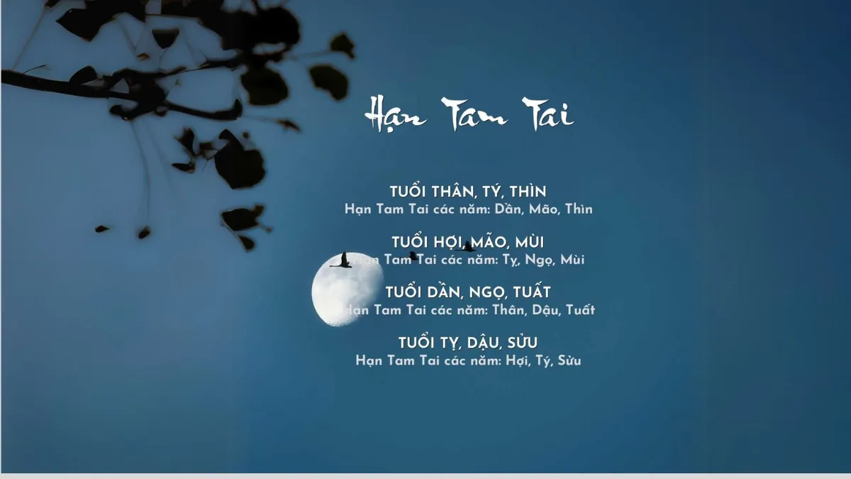 Bảng các năm tam tai của người tuổi Thìn, bao gồm sinh năm 1976