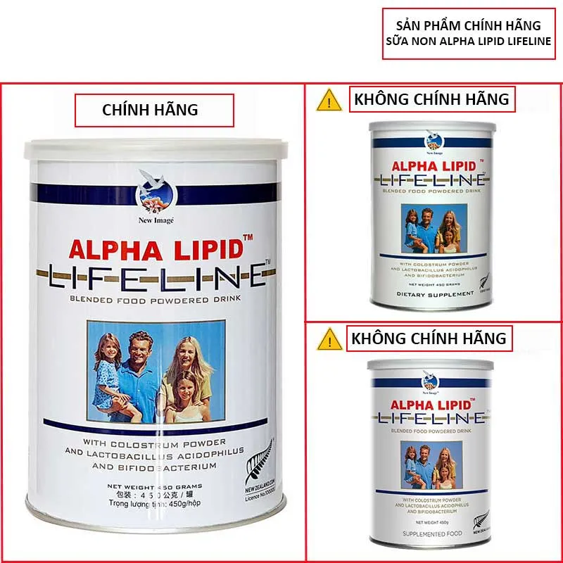 Cách nhận biết sản phẩm sữa non Alpha Lipid Lifeline chính hãng