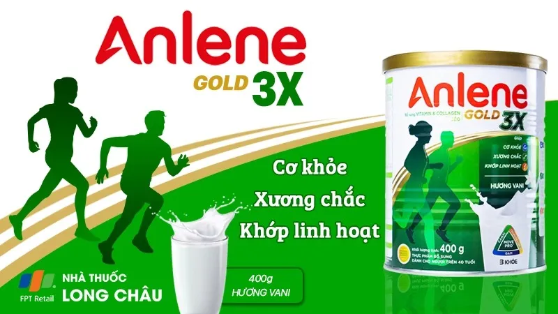 Sữa Anlene Gold 3X bảo vệ xương khớp và ngăn ngừa loãng xương