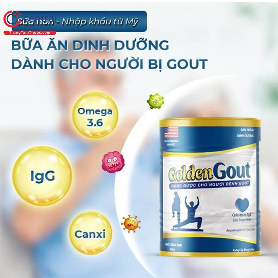Hộp sữa Golden Gout và thông tin giá bán tham khảo