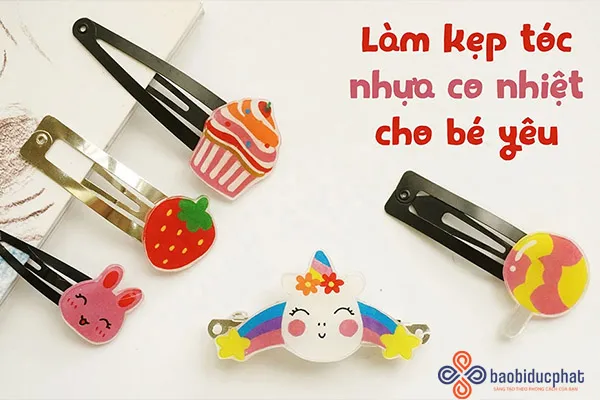 Kẹp tóc làm từ nhựa co nhiệt