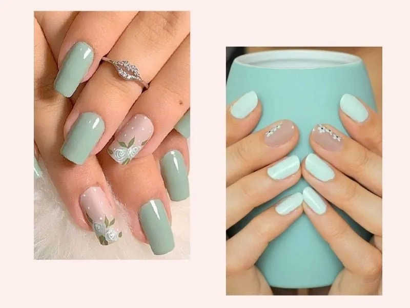 Màu xanh bạc hà tươi mát và thư giãn, làm nổi bật làn da ngăm