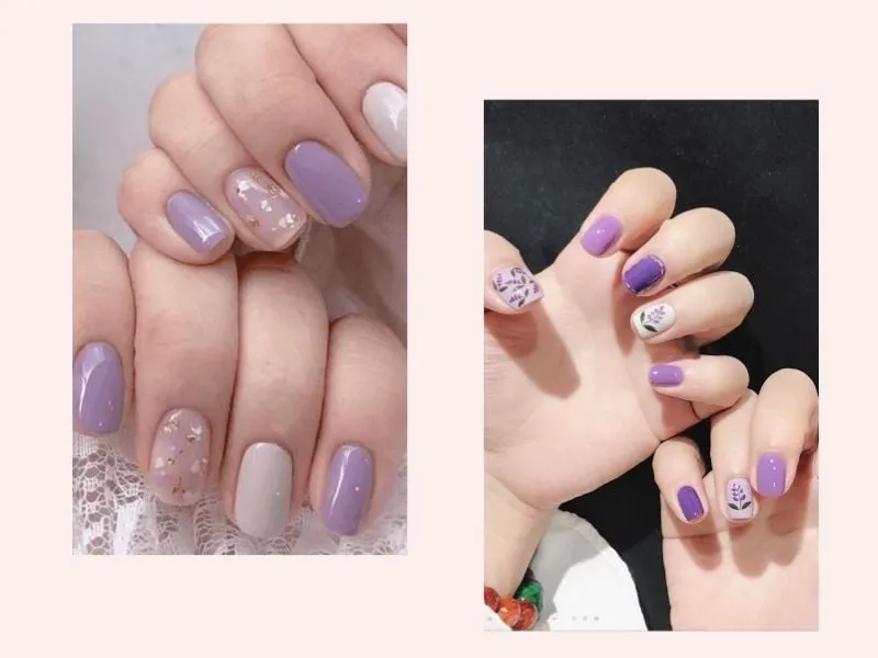 Màu tím kết hợp với da ngăm tạo sự cá tính và phong cách riêng biệt