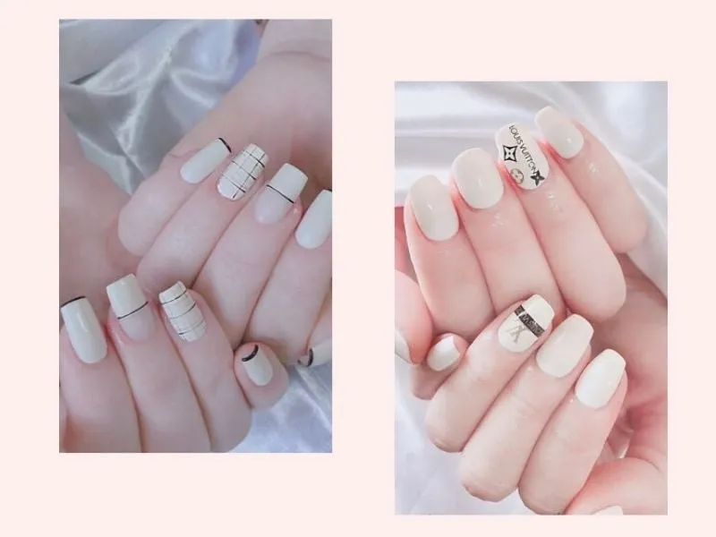 Màu trắng tinh khôi kết hợp với da ngăm tạo sự tương phản độc đáo
