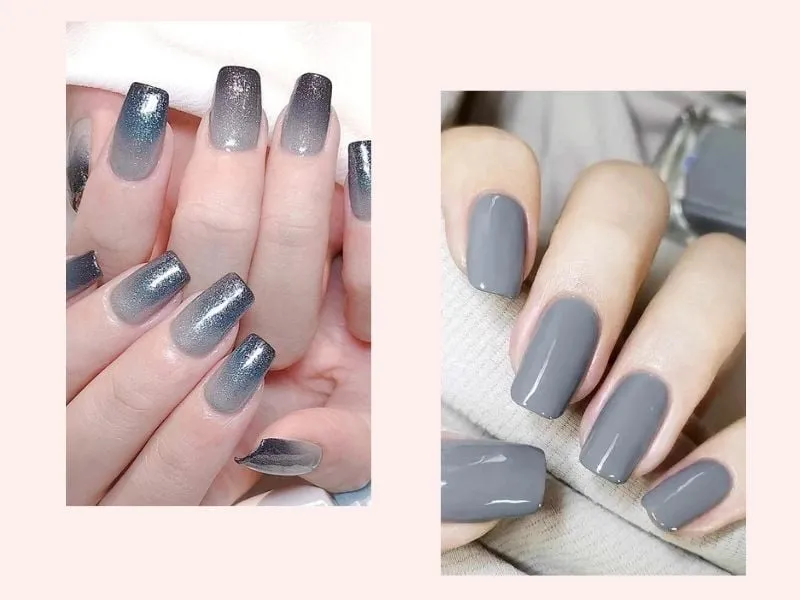 Màu xám thanh lịch và sang trọng, kết hợp hoàn hảo với làn da ngăm
