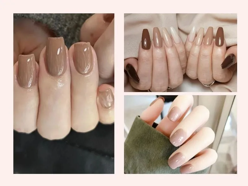 Màu nâu đơn giản kết hợp với làn da ngăm tạo sự cổ điển và thanh lịch