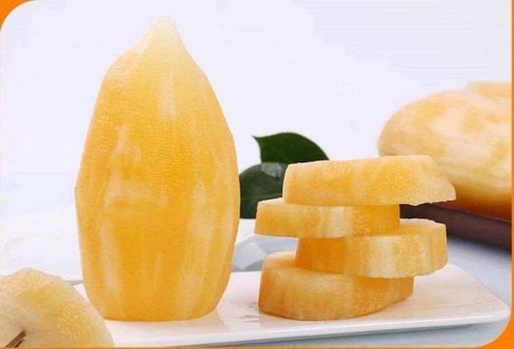Một củ khoai sâm đất tươi ngon, gợi liên tưởng đến tác dụng tích cực cho tim mạch