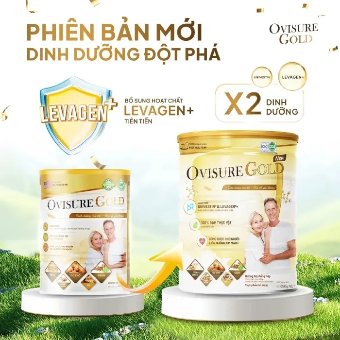 Sữa hạt Ovisure Gold phiên bản mới