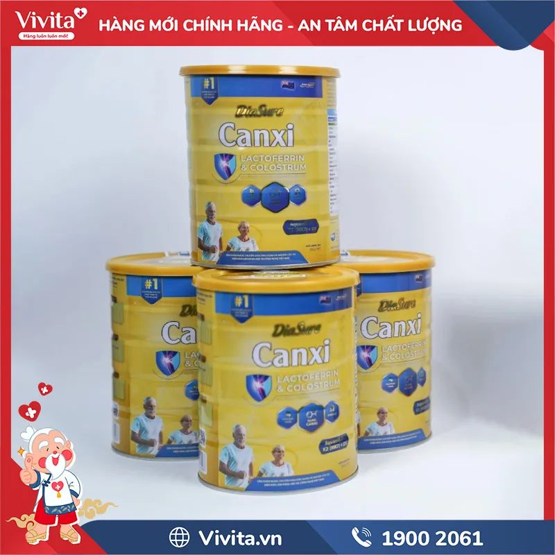 Đánh giá sữa DiaSure Canxi có tốt không, hiệu quả cho xương khớp