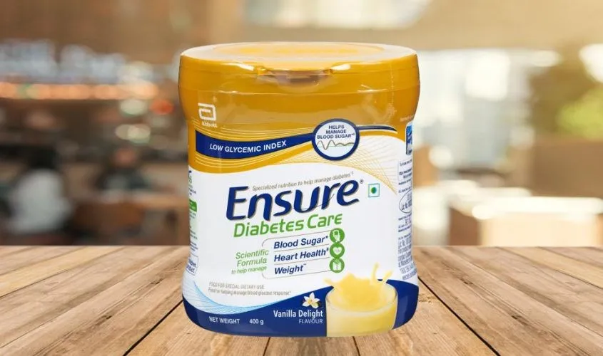 Hộp sữa Ensure Diabetes Care 400g, sản phẩm dinh dưỡng chuyên biệt dành cho người tiểu đường giúp kiểm soát đường huyết và cung cấp năng lượng