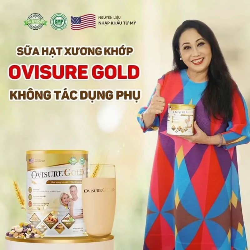 Nghệ sĩ Thanh Hằng giới thiệu sữa hạt Ovisure Gold