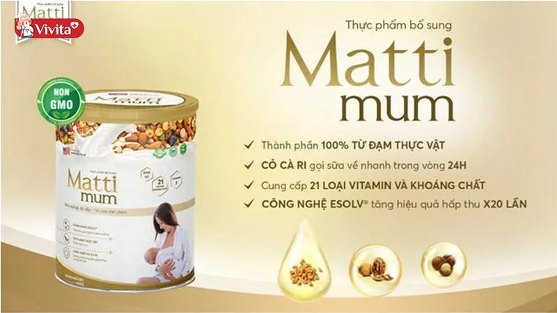 Sữa Matti Mum mang đến nhiều lợi ích