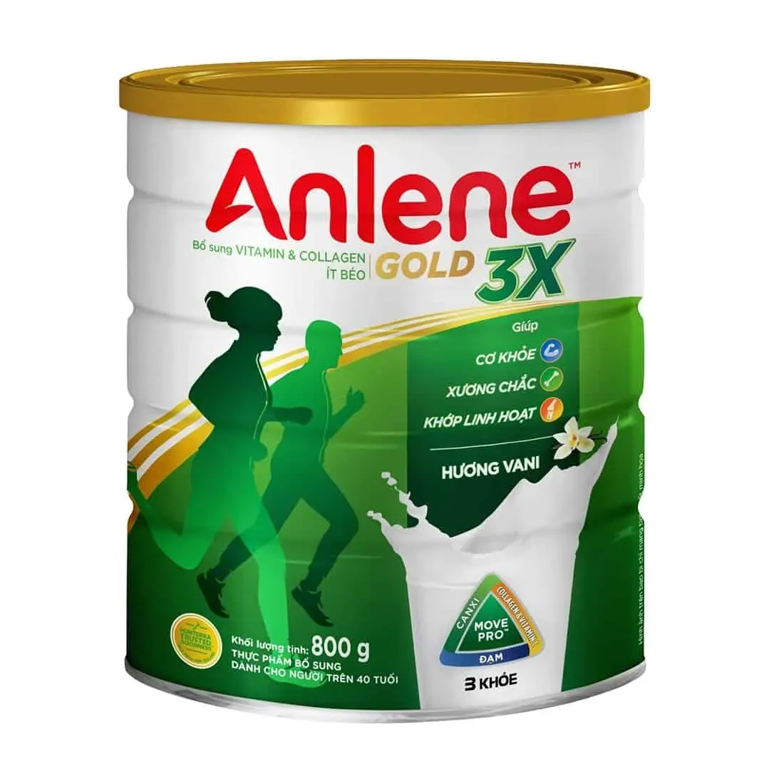 Hộp sữa Anlene 3 Khỏe Gold cho người trên 40 tuổi