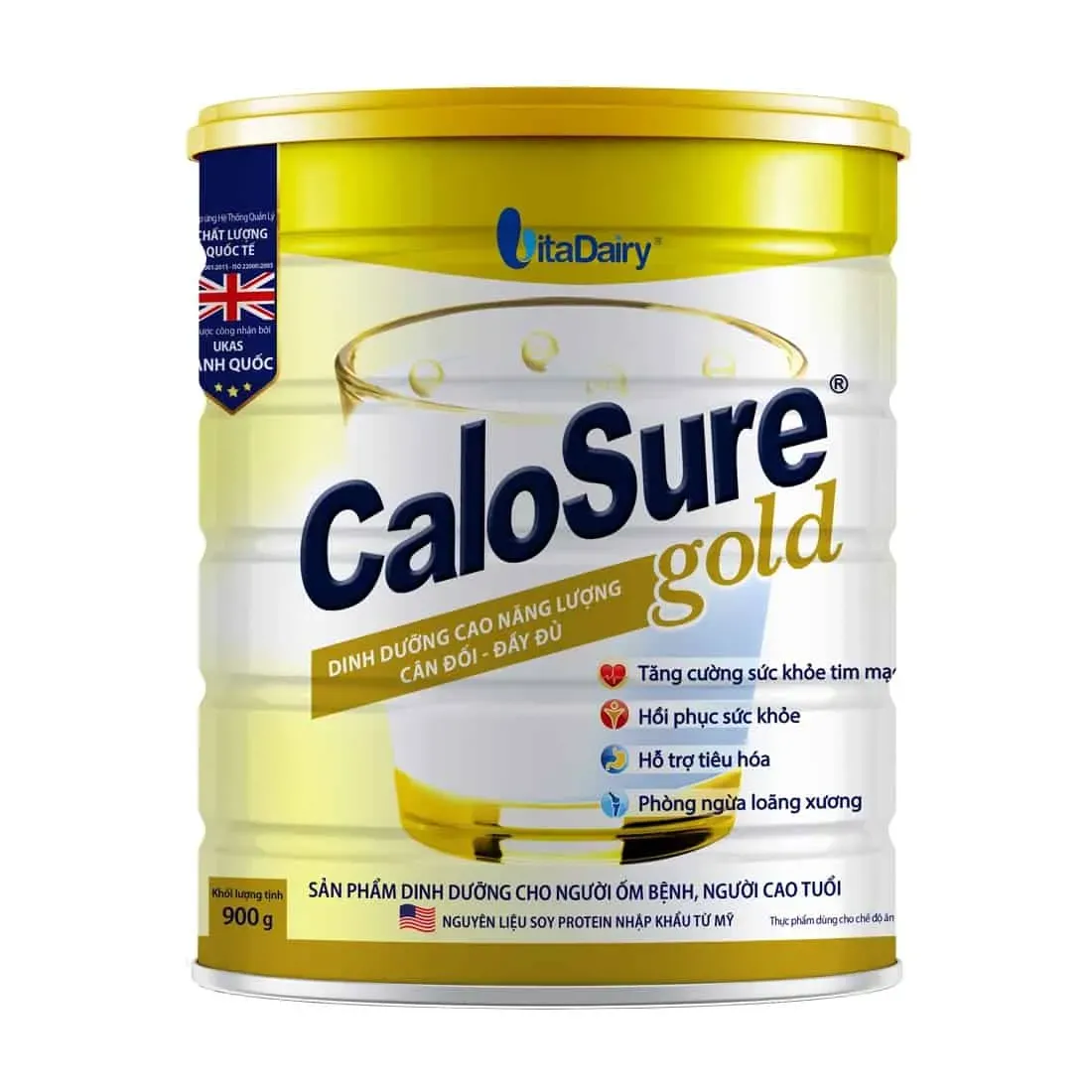 Hộp sữa CaloSure Gold, tốt cho xương khớp và tiêu hóa người trung niên