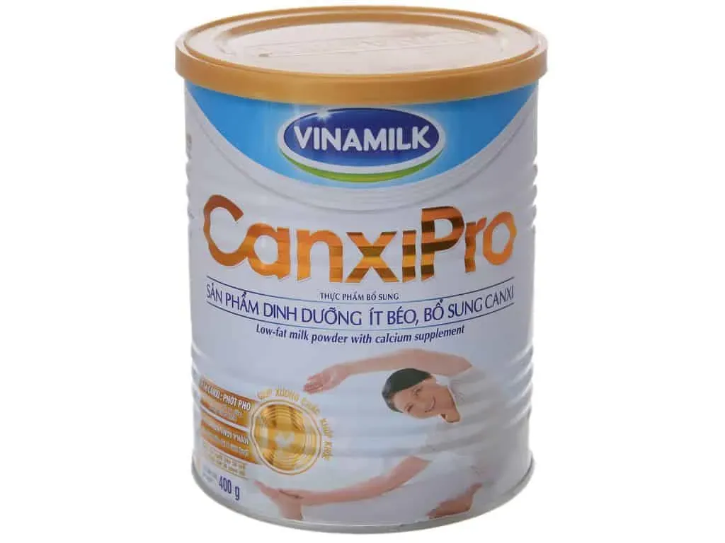 Hộp sữa Vinamilk Canxi Pro, giúp hấp thu canxi tối ưu cho xương khớp chắc khỏe