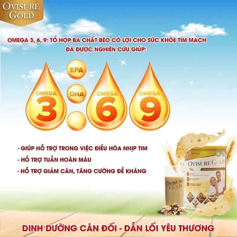 Thành phần sữa hạt thuần chay Ovisure Gold