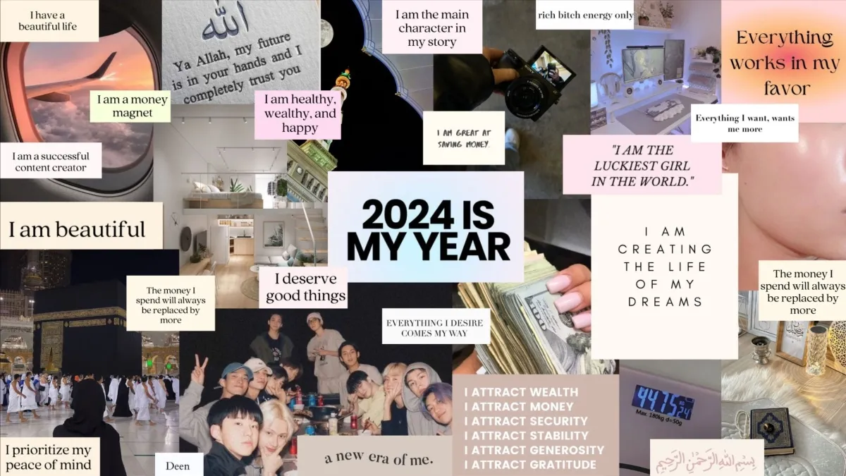 Một trong những cách để manifest được mọi người sử dụng nhiều nhất đó là làm vision board - tấm bảng tổng hợp ước muốn, mục tiêu của bản thân | Nguồn: @Trix