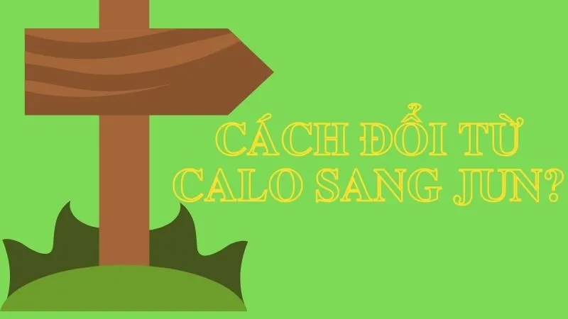 Sơ đồ quy đổi từ Calo sang Jun