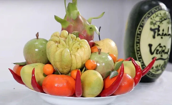 Mâm ngũ quả không thể thiếu trong Tết