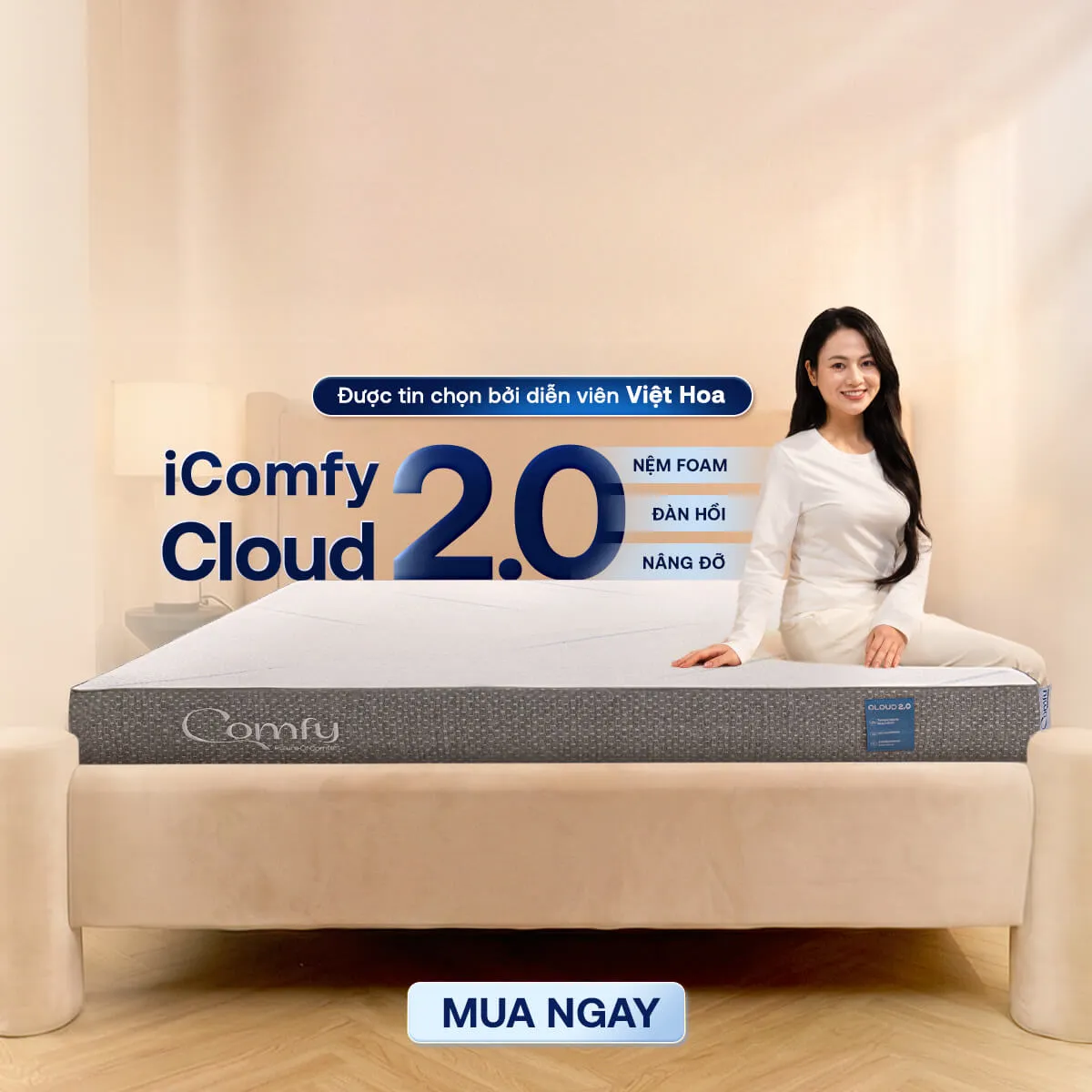 Chọn nệm có khả năng đàn hồi và nâng đỡ tốt cho giấc ngủ ngủ ngon trọn vẹn