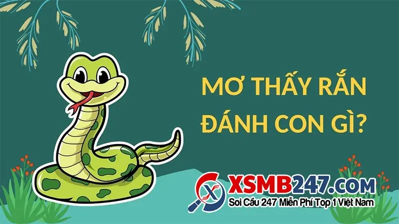 Hình ảnh một con rắn màu xanh lá cây đang ẩn mình giữa những chiếc lá, biểu tượng cho sự bí ẩn của giấc mơ