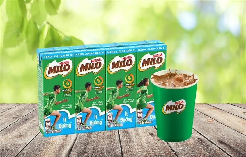 Thức uống lúa mạch Nestlé Milo ít đường