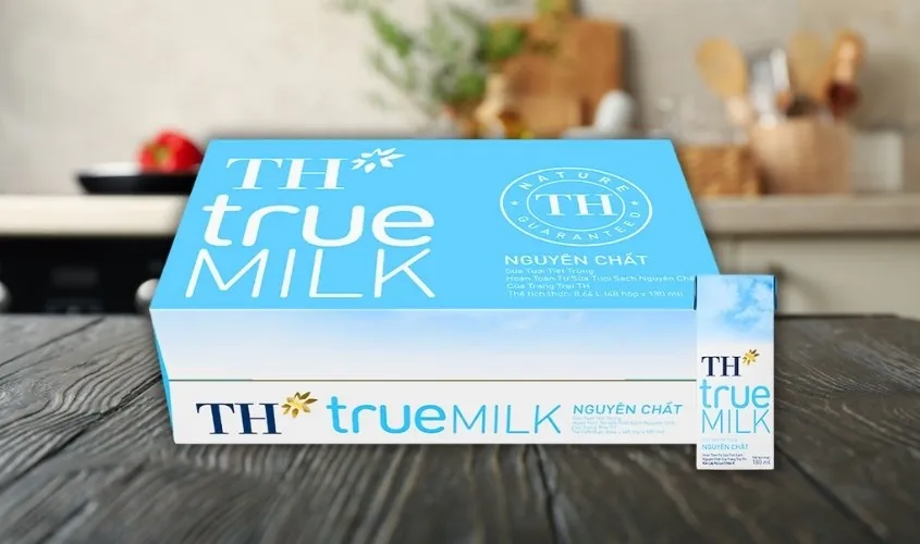 Thùng 48 hộp sữa tươi tiệt trùng TH true MILK không đường 180 ml