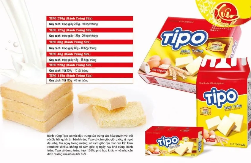 Ăn nhiều bánh Tipo sẽ gây béo phì