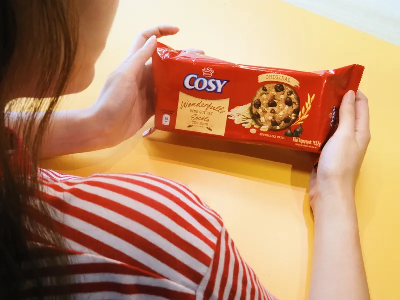 Các loại bánh Cosy với những hương vị đa dạng, đặt ra câu hỏi về lượng calo cho người tiêu dùng