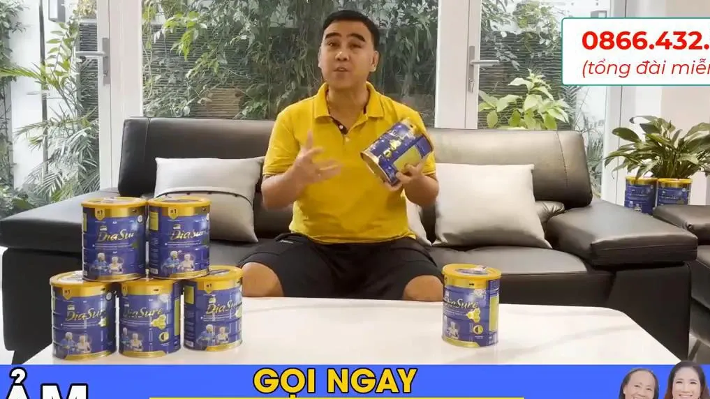 Nghệ sĩ Quyền Linh chia sẻ về sản phẩm sữa non tiểu đường Diasure trong buổi livestream