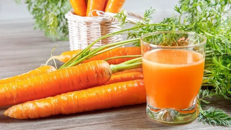 Nước ép cà rốt tươi ngon giúp hỗ trợ giảm cân