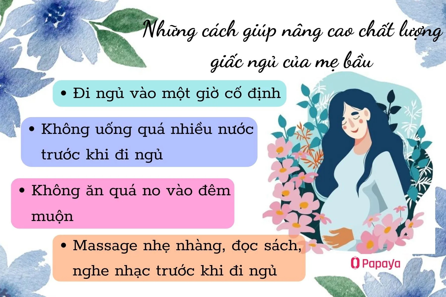 Cách nâng cao chất lượng giấc ngủ cho mẹ bầu, hạn chế ác mộng