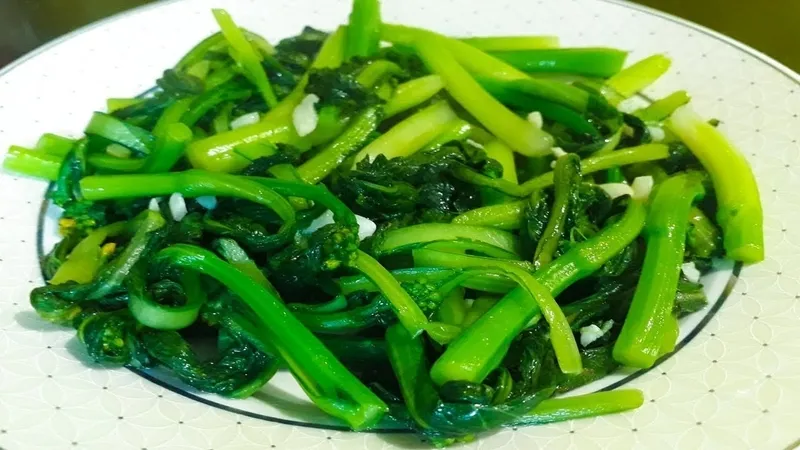 Lượng calo trong cải ngọt thay đổi tùy theo phương pháp chế biến