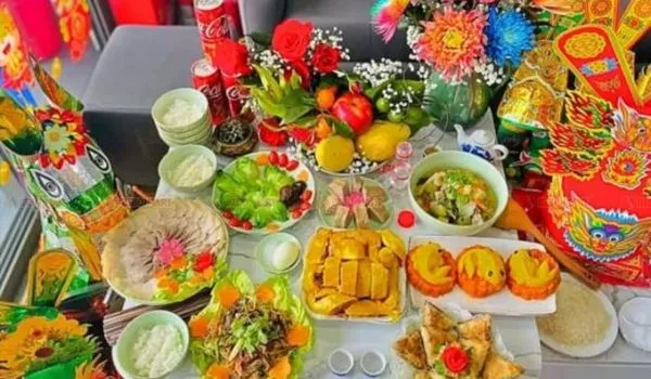 Mâm lễ vật cúng ông Công ông Táo đúng phong tục