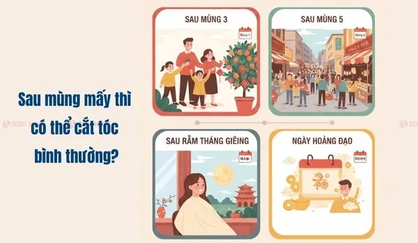 Sau mùng mấy thì có thể cắt tóc