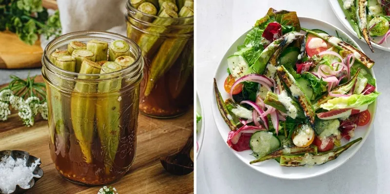 Món salad đậu bắp tươi ngon giúp giảm cân hiệu quả