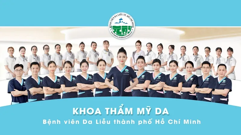Đội ngũ y bác sĩ tại Khoa Thẩm mỹ da - BV Da liễu HCM.