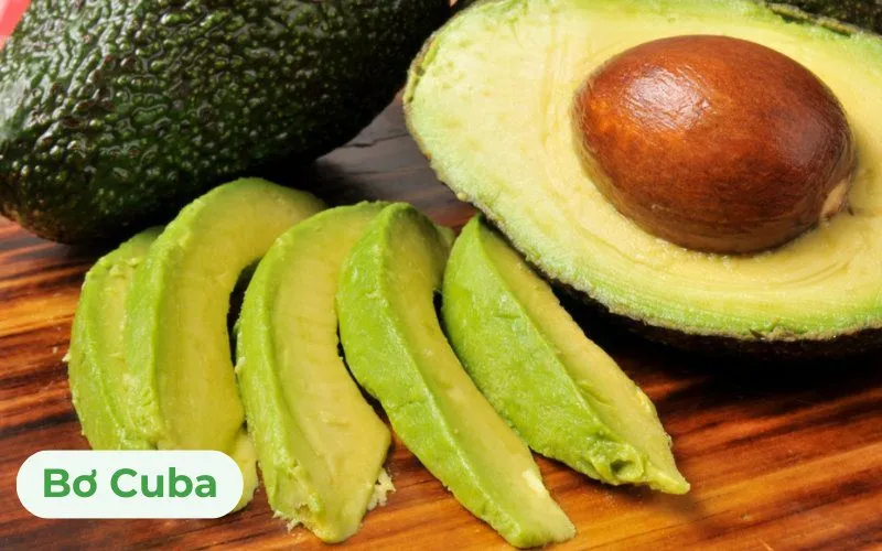Bơ Cuba có chất lượng đồng đều, ít bị sâu bệnh