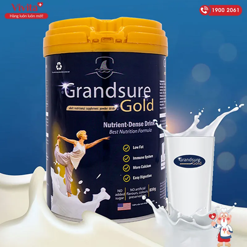 Giới thiệu sữa non xương khớp Grandsure Gold - sản phẩm dinh dưỡng đột phá từ Mỹ