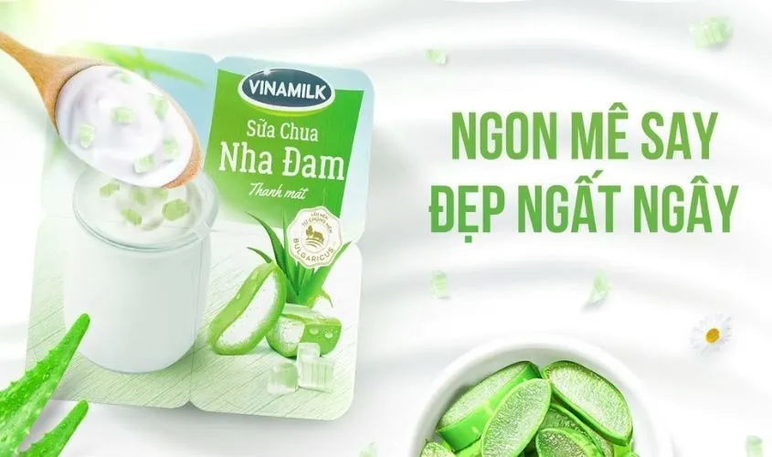 Sữa chua trái cây Vinamilk vị nha đam 100g tươi ngon