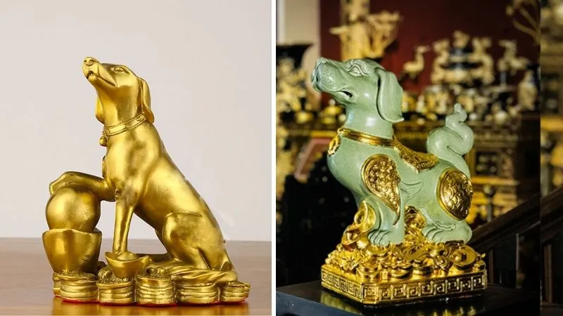 Tượng chó là linh vật bản mệnh của người tuổi Tuất
