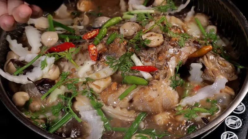 Món cá rô phi chưng tương đậm đà hương vị miền quê