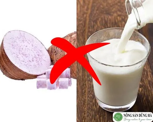 Sữa và khoai môn có thể gây rối loạn tiêu hóa ở người nhạy cảm