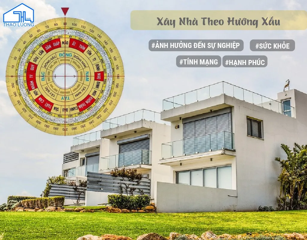 Lưu ý không xây nhà theo hướng xấu trong phong thủy