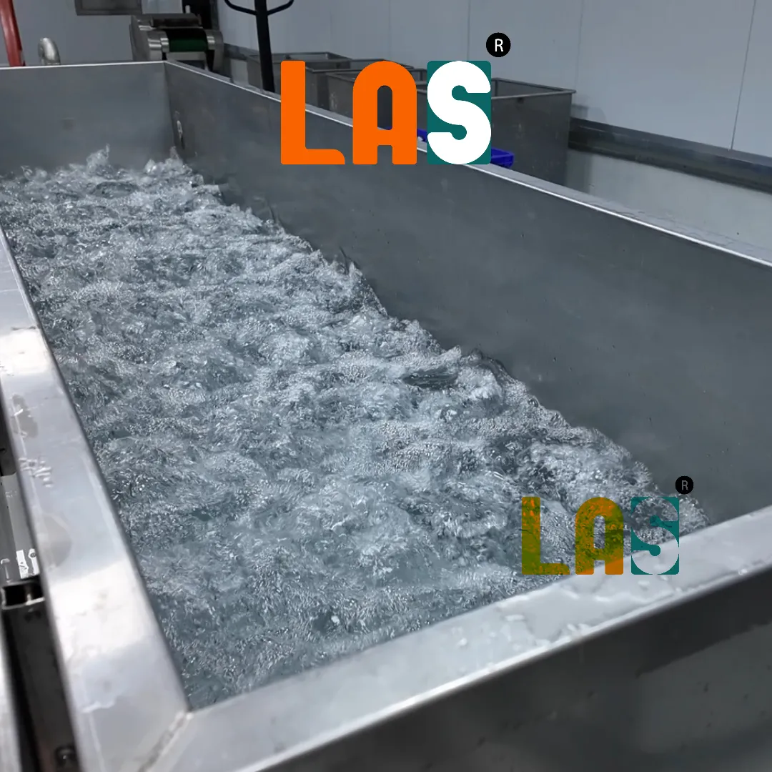Máy rửa sục khí tuần hoàn giúp làm sạch lá dứa