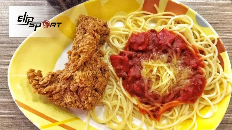 Mì Ý sốt bò bằm tại Jollibee thường có lượng calo tương đối cao