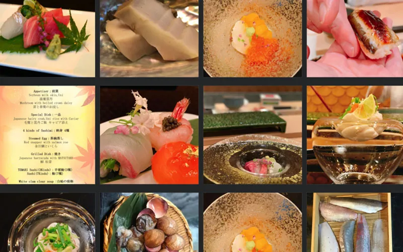 Các món Omakase cao cấp được chuẩn bị tại nhà hàng Sushi Rei