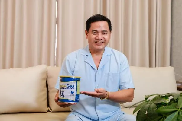 Chú Hải chia sẻ về trải nghiệm sử dụng sữa non Golden Gout