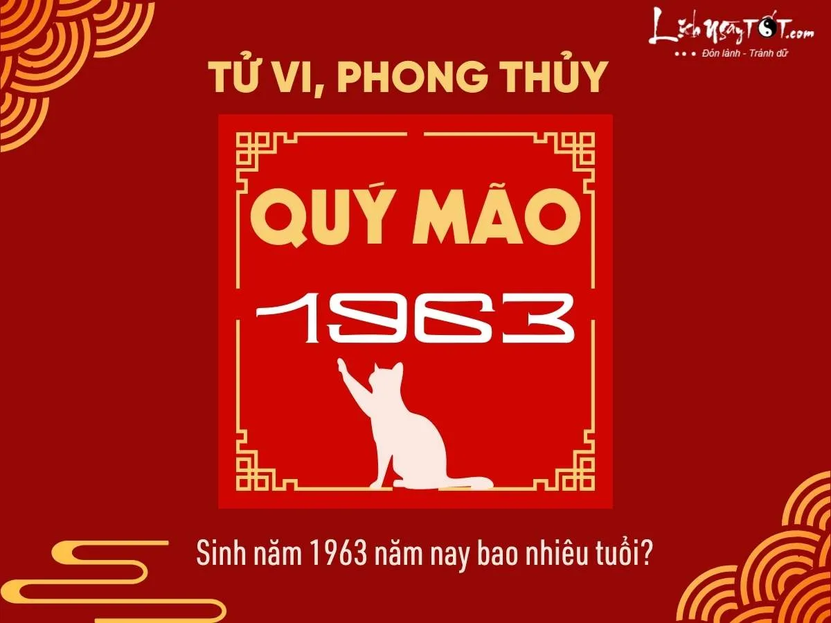Người tuổi Quý Mão sinh năm 1963 sẽ bao nhiêu tuổi trong năm 2024