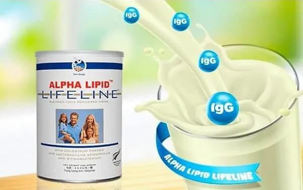 Sữa Alpha Lipid giàu dinh dưỡng, kháng thể và các vitamin